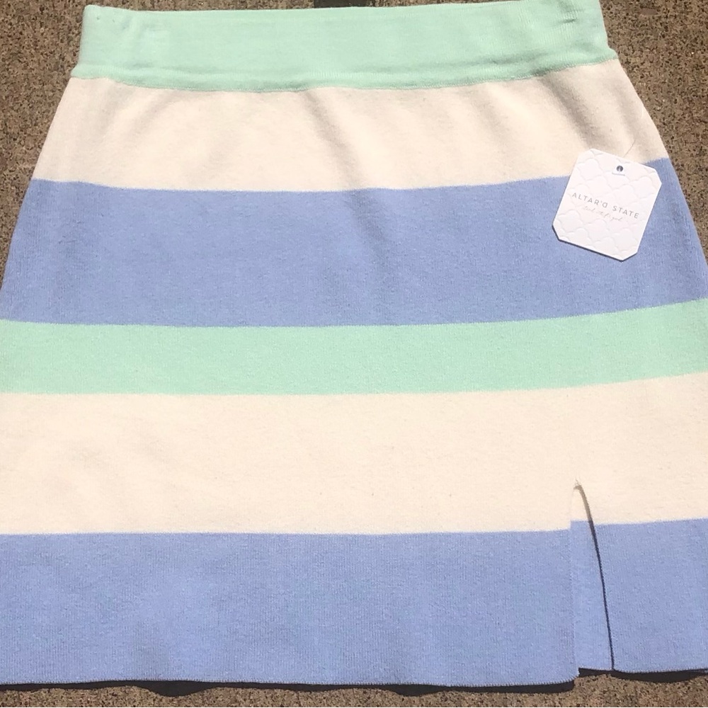 Altar'd State Mini A-Line Skirt with Slit for Casual Wear